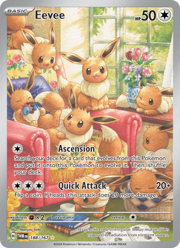 Eevee, card 188 from Twilight Masquerade