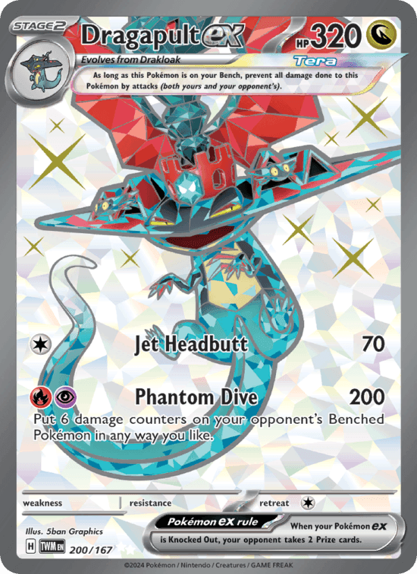 Dragapult ex, card 200 from Twilight Masquerade