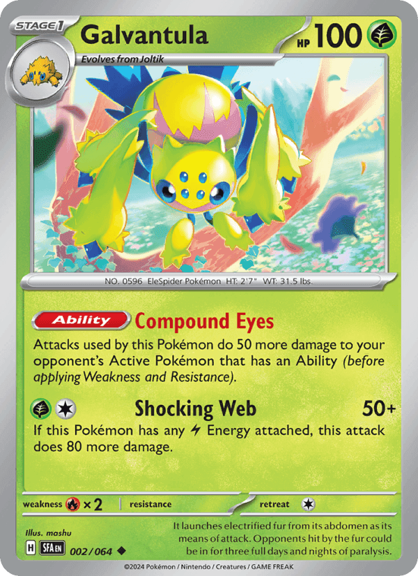 Galvantula, card 002 from Shrouded Fable