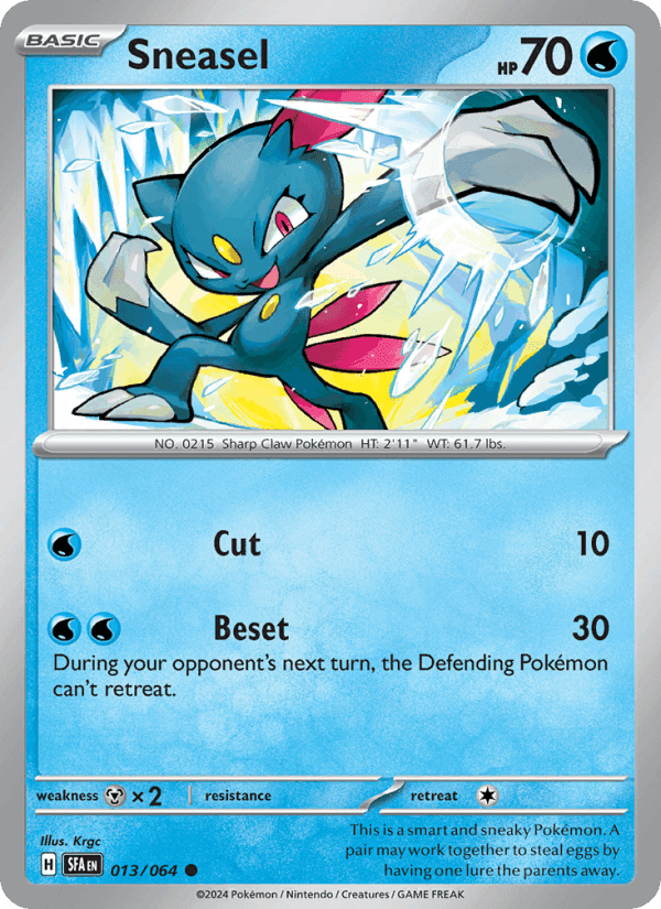 Sneasel, carta 013 di Shrouded Fable