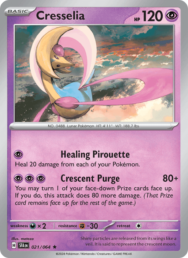 Cresselia, carta 021 de Shrouded Fable