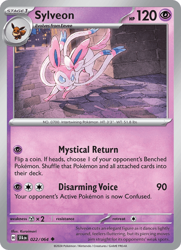 Shrouded Fable の 022 番、Sylveon