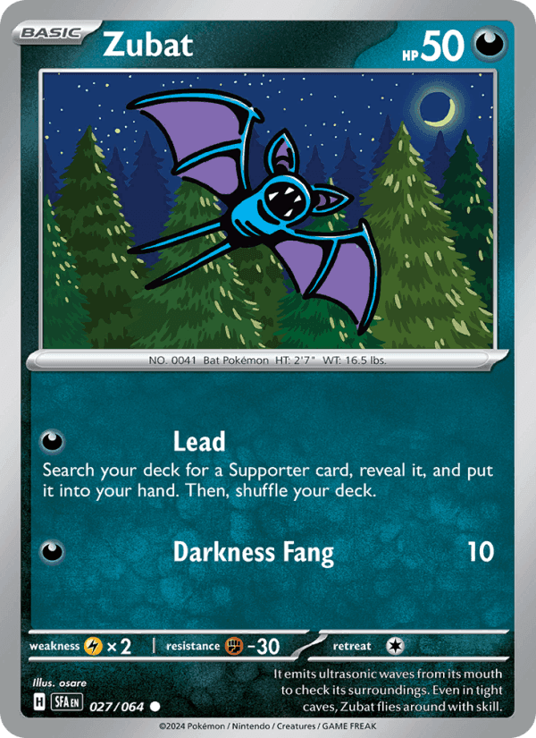 Zubat, carta 027 di Shrouded Fable