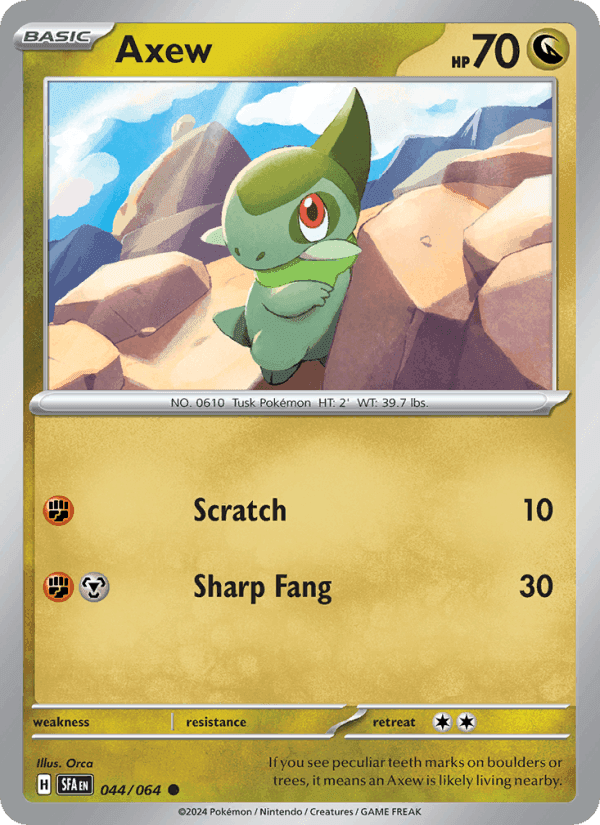 Axew, carte 044 de Shrouded Fable