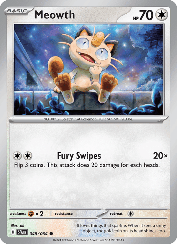 Meowth, card 048 from Shrouded Fable