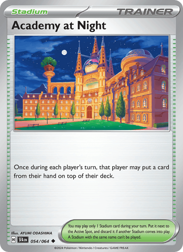Academy at Night, card 054 from Shrouded Fable