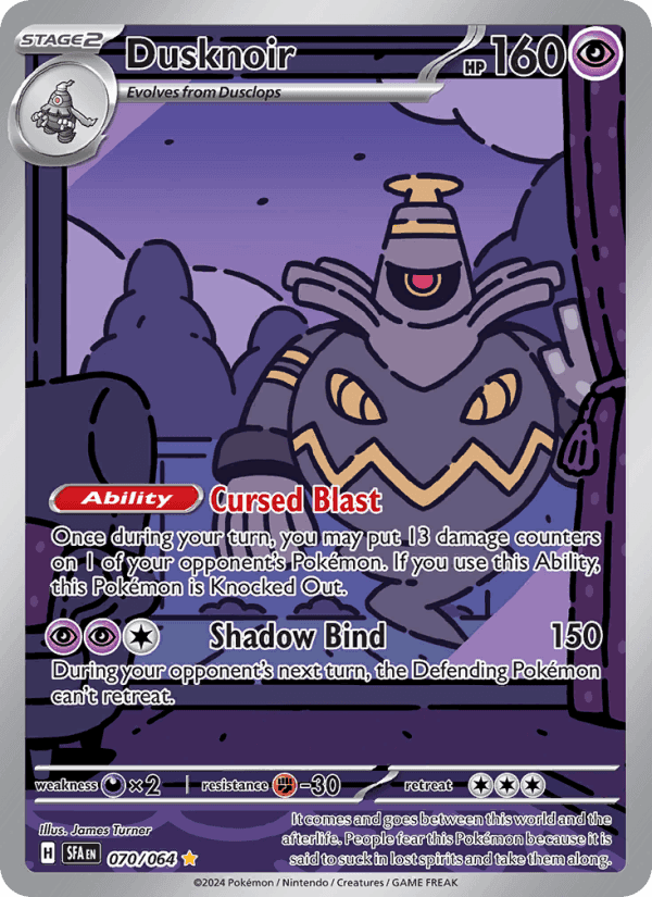 Dusknoir, card 070 from Shrouded Fable