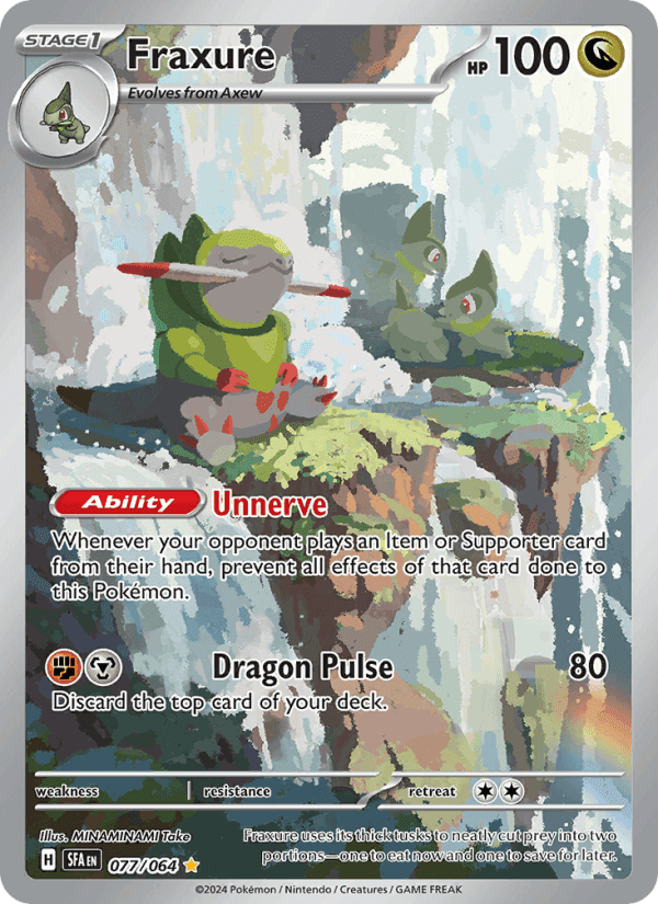 Fraxure, card 077 from Shrouded Fable