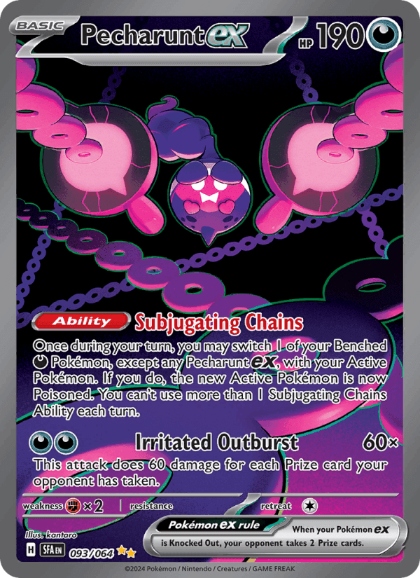 Shrouded Fable の 093 番、Pecharunt ex