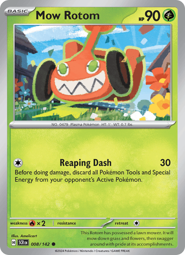 Mow Rotom, card 008 from Stellar Crown