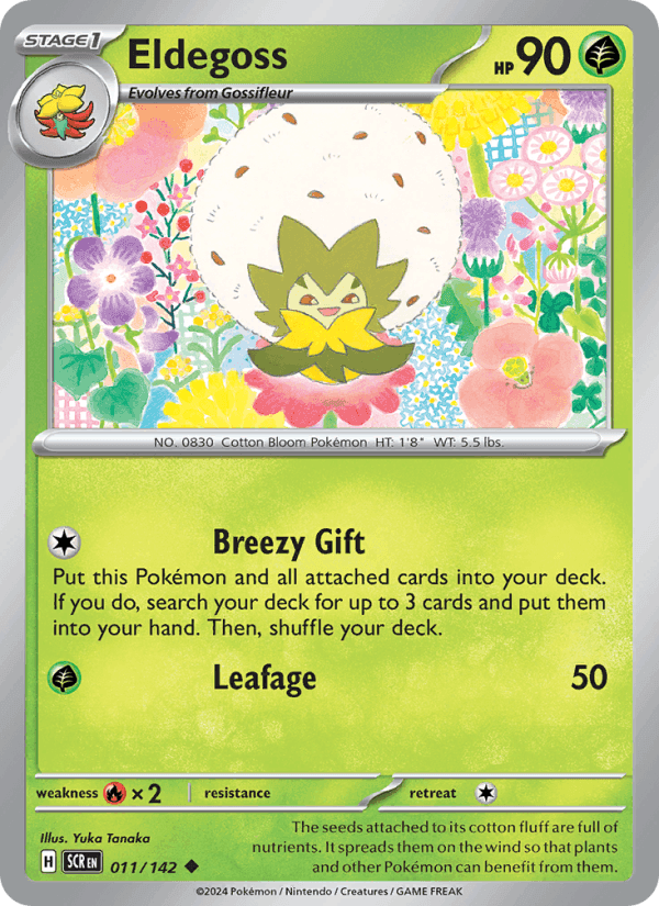 Eldegoss, card 011 from Stellar Crown