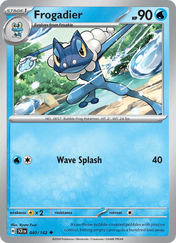 Frogadier, carta 040 di Stellar Crown
