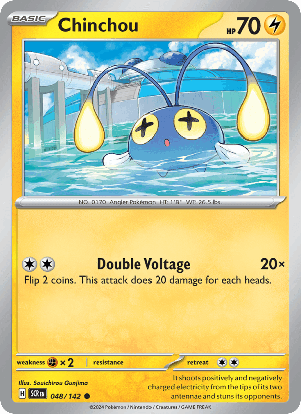Chinchou, card 048 from Stellar Crown
