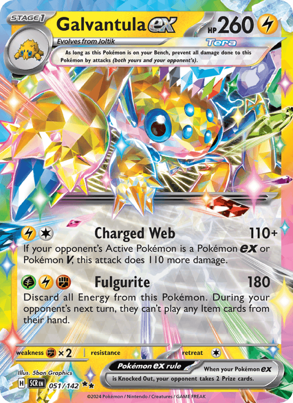 Galvantula ex, card 051 from Stellar Crown