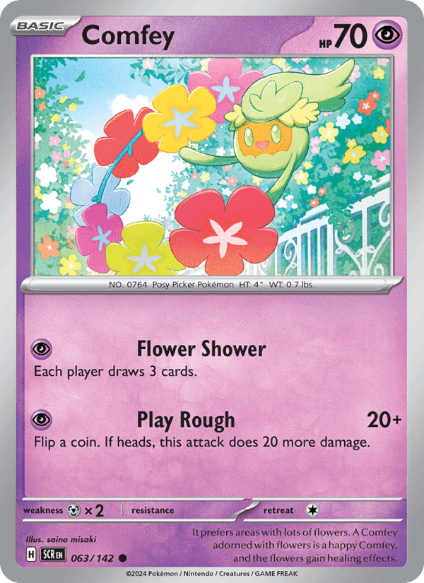 Comfey, card 063 from Stellar Crown