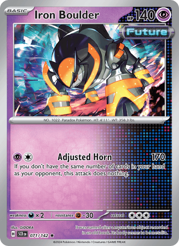 Iron Boulder, card 071 from Stellar Crown