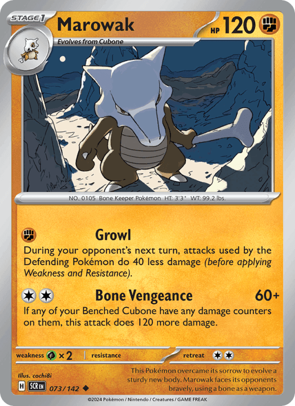 Marowak, carte 073 de Stellar Crown