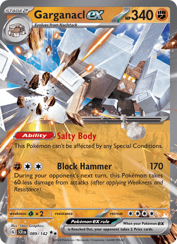 Garganacl ex, card 089 from Stellar Crown