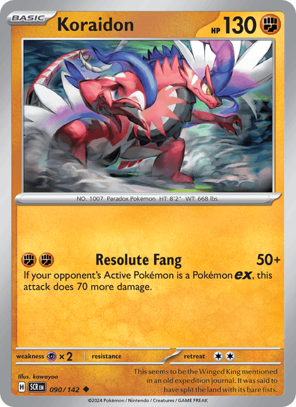 Koraidon, card 090 from Stellar Crown