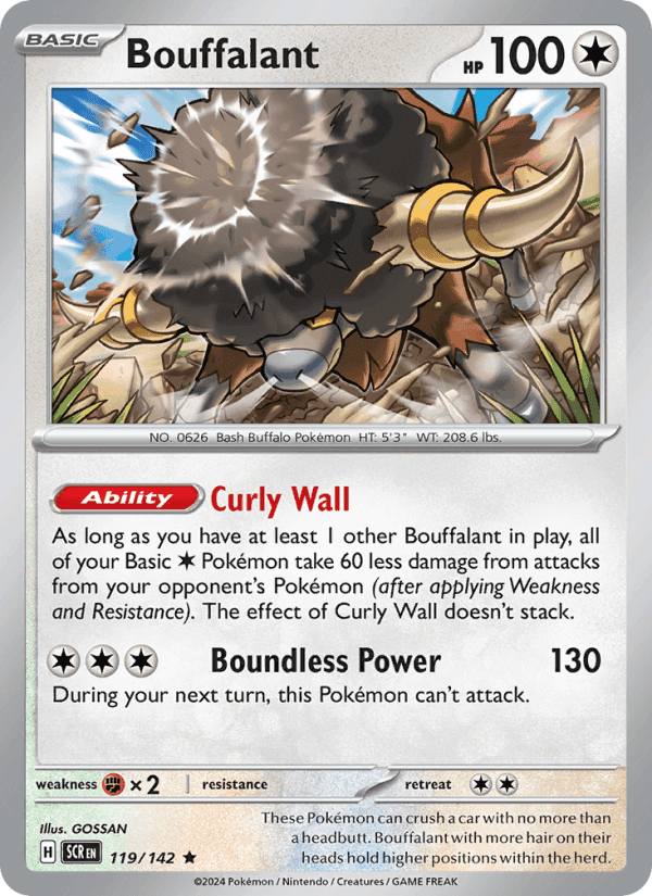 Bouffalant, card 119 from Stellar Crown
