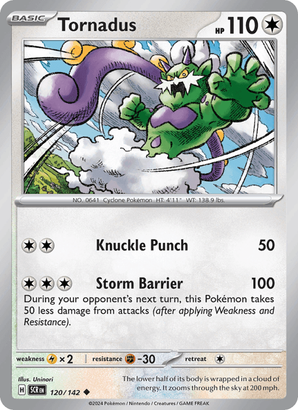 Tornadus, card 120 from Stellar Crown