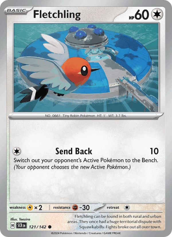 Fletchling, card 121 from Stellar Crown