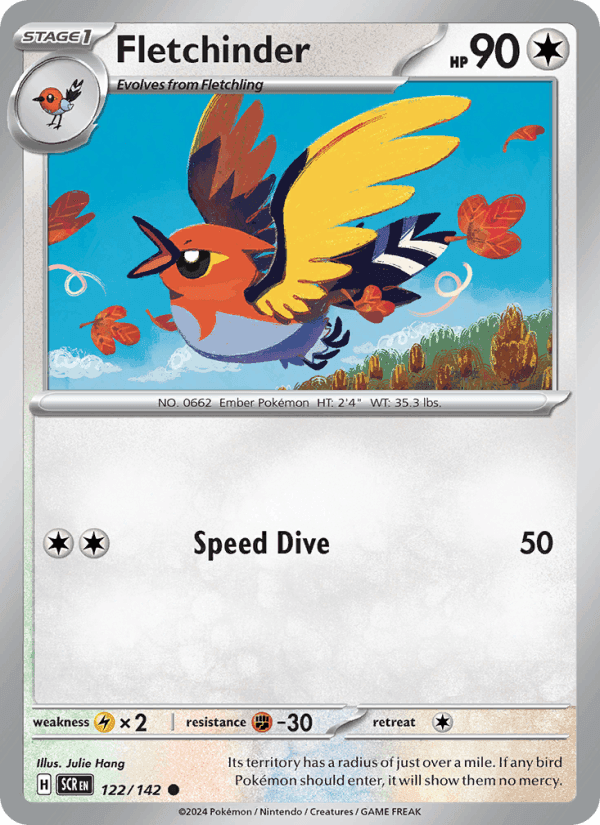 Fletchinder, carte 122 de Stellar Crown