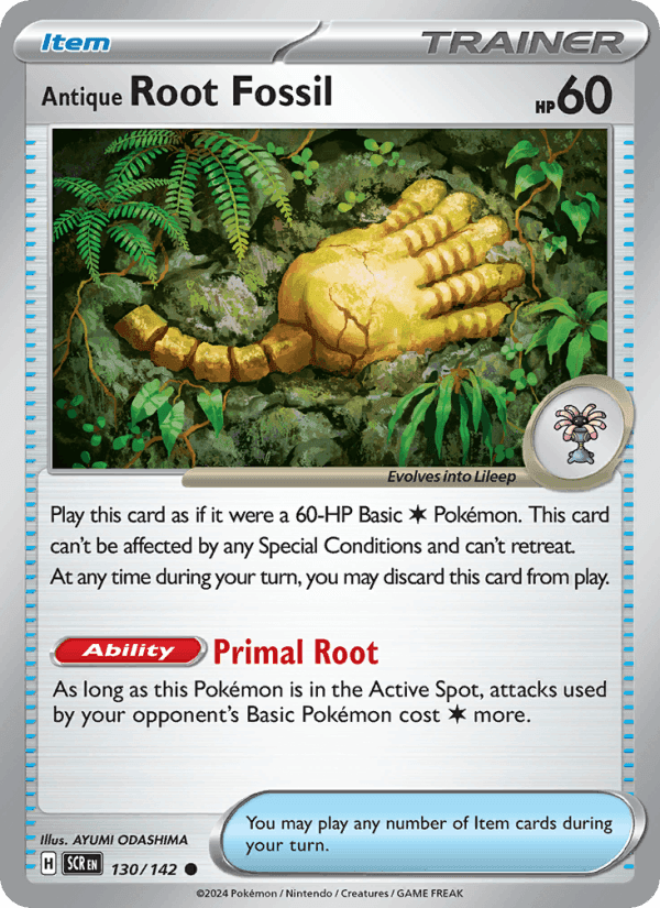 Antique Root Fossil, card 130 from Stellar Crown