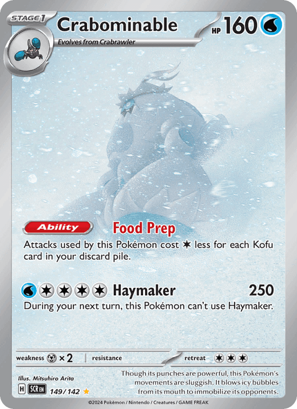 Crabominable, card 149 from Stellar Crown