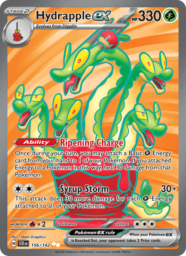 Hydrapple ex, card 156 from Stellar Crown