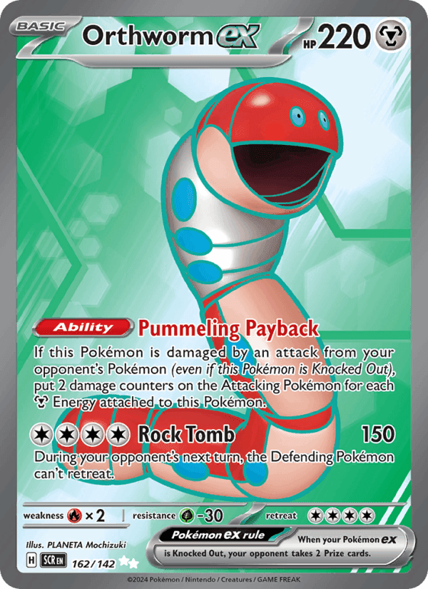 Orthworm ex, card 162 from Stellar Crown
