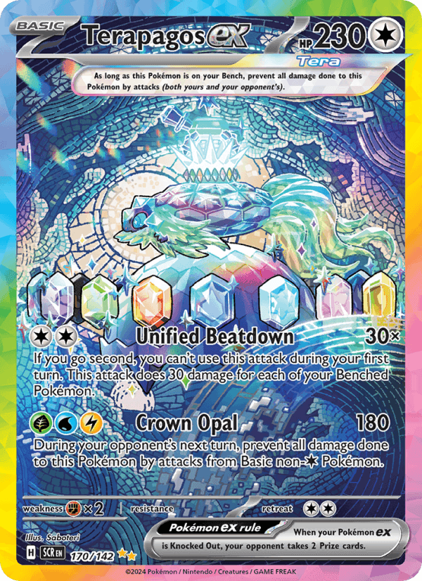 Terapagos ex, card 170 from Stellar Crown