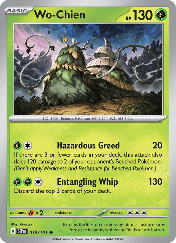 Wo-Chien, carta 015 de Surging Sparks