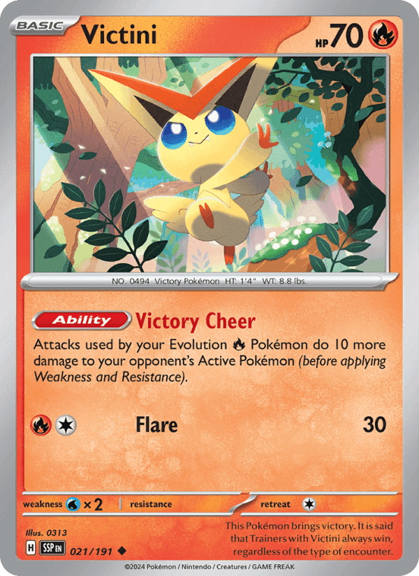 Surging Sparks の 021 番、Victini