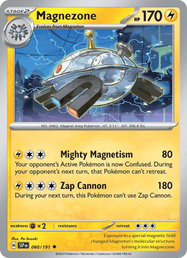 Magnezone, card 060 from Surging Sparks