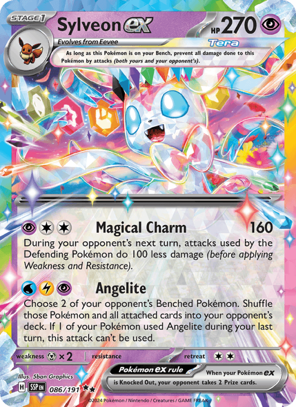 Sylveon ex, card 086 from Surging Sparks