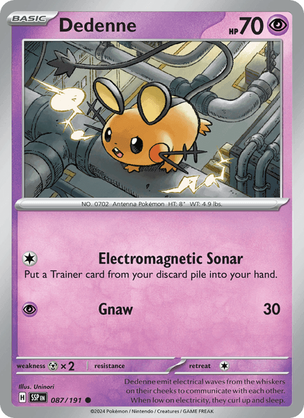 Dedenne, carta 087 de Surging Sparks