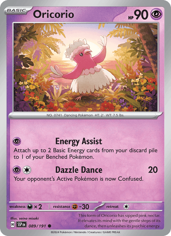 Oricorio, card 089 from Surging Sparks