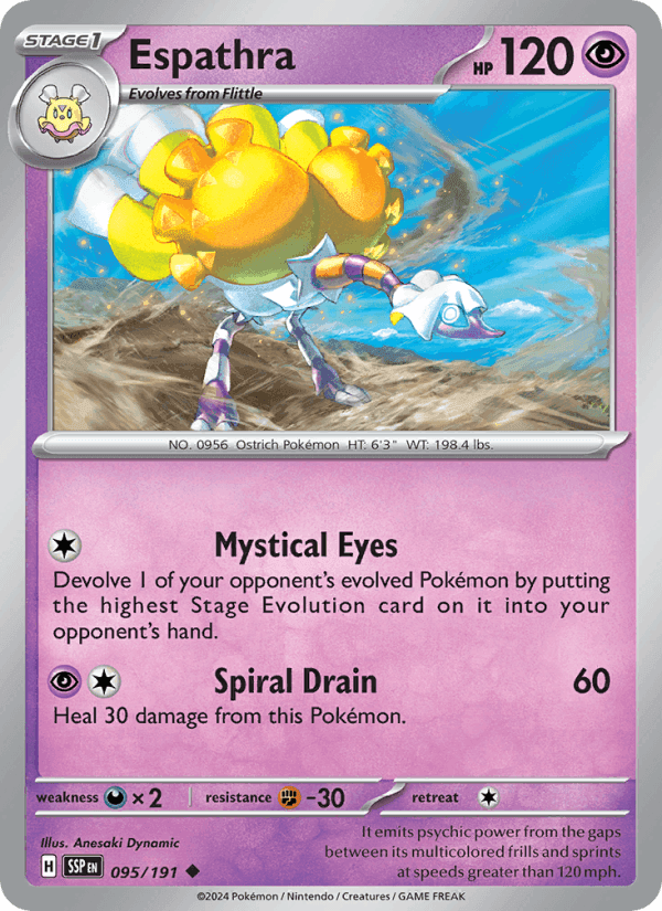 Espathra, card 095 from Surging Sparks
