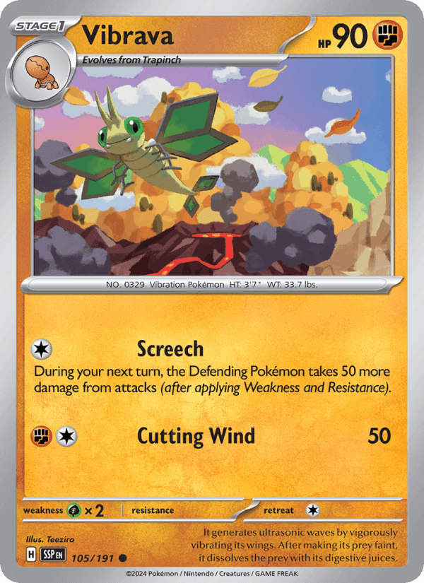 Vibrava, card 105 from Surging Sparks