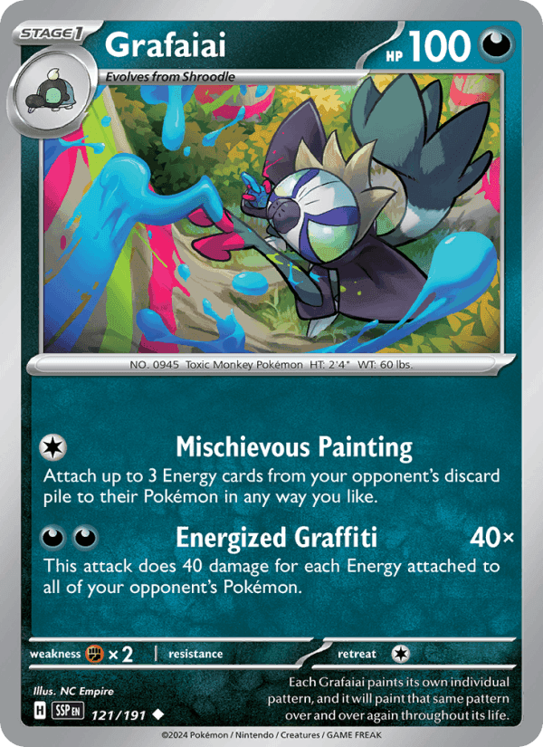 Grafaiai, card 121 from Surging Sparks