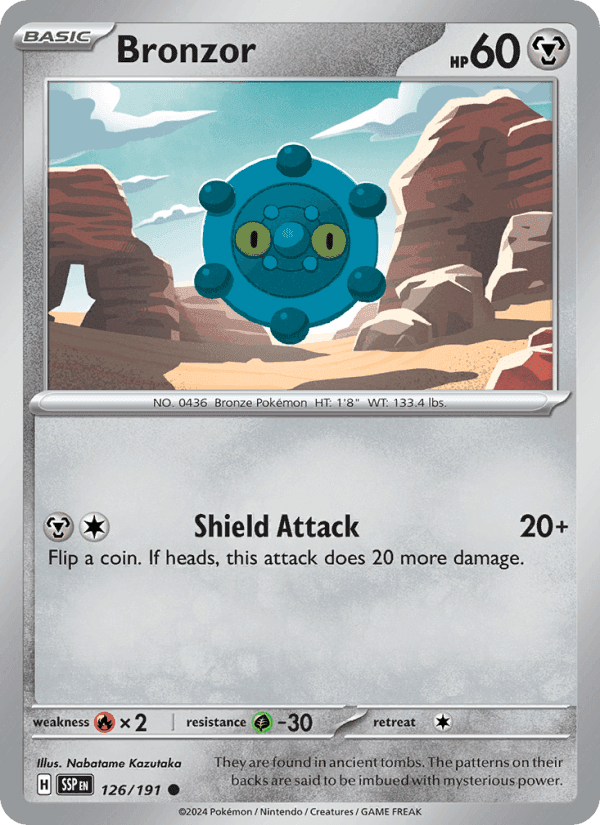 Bronzor, card 126 from Surging Sparks