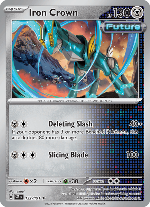 Iron Crown, card 132 from Surging Sparks