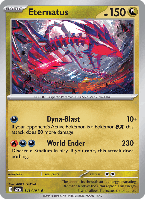 Eternatus, card 141 from Surging Sparks
