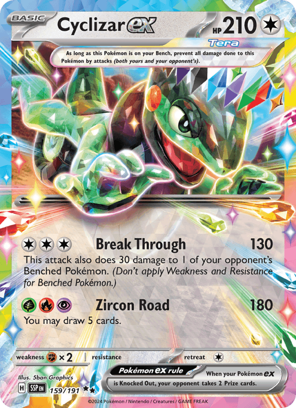Cyclizar ex, card 159 from Surging Sparks