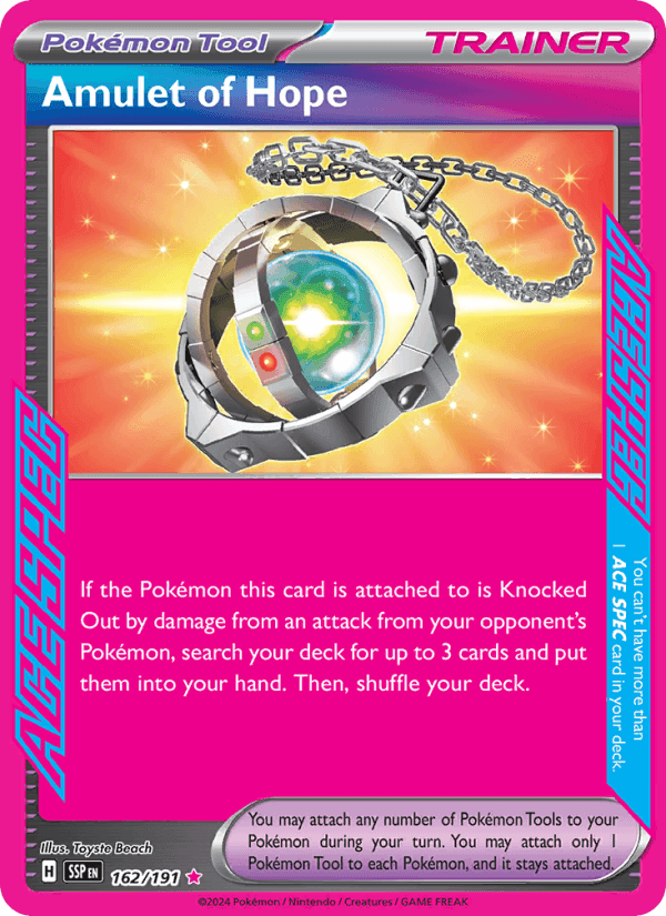 Amulet of Hope, card 162 from Surging Sparks
