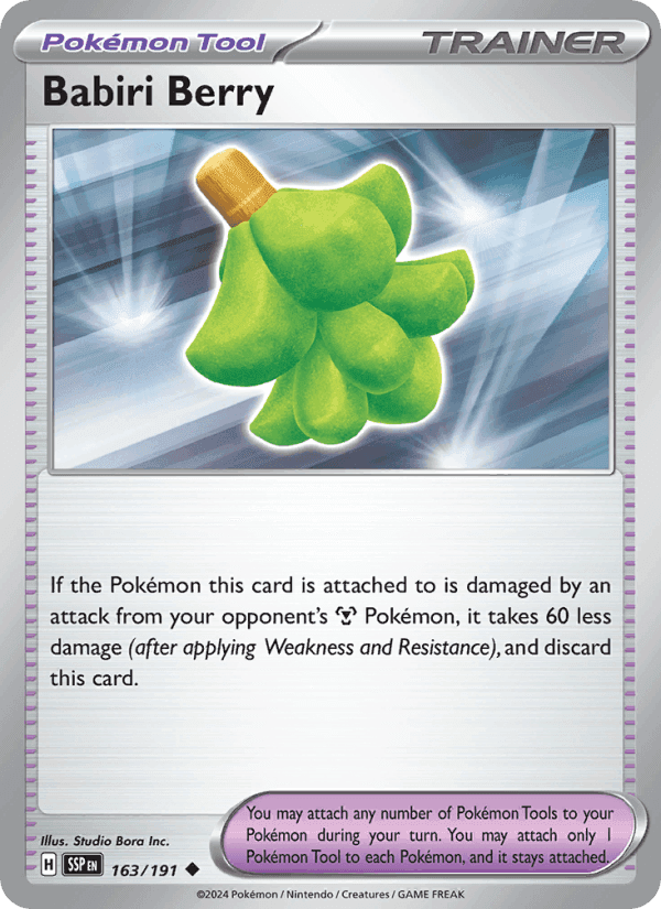 Babiri Berry, card 163 from Surging Sparks