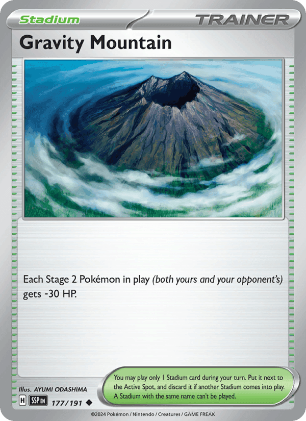 Gravity Mountain, card 177 from Surging Sparks