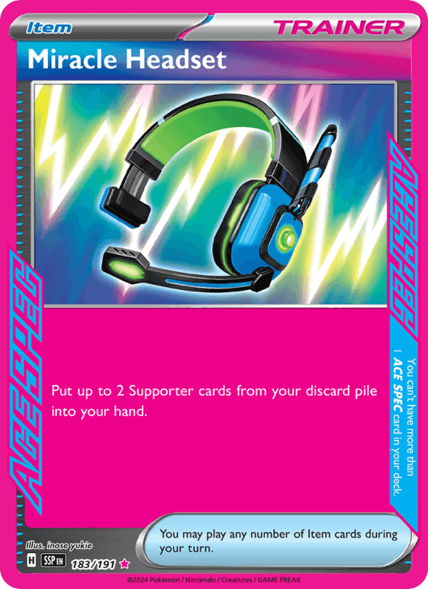 Miracle Headset, carta 183 di Surging Sparks