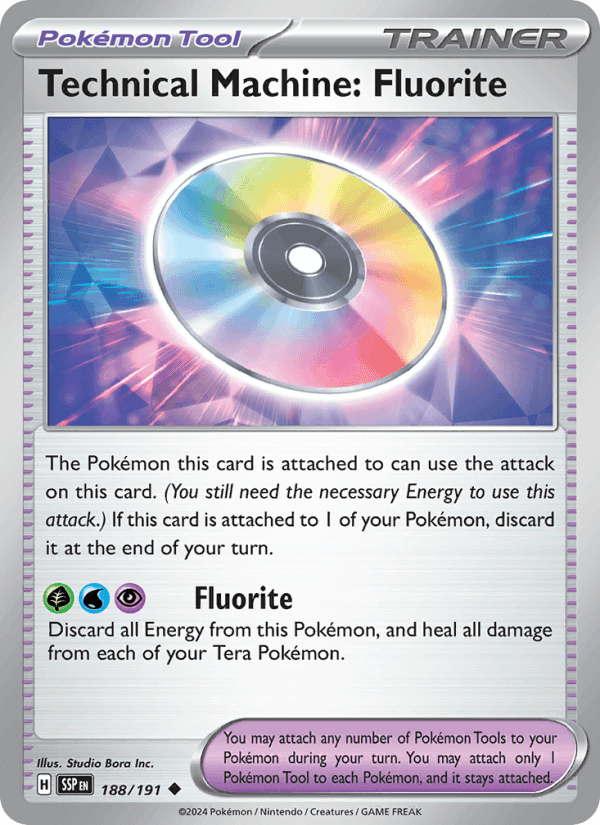 Technical Machine: Fluorite, card 188 from Surging Sparks